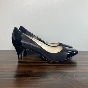 Anne Klein Iflex Rheina Black Closed Toe High Heel Pumps Womens Size 10
